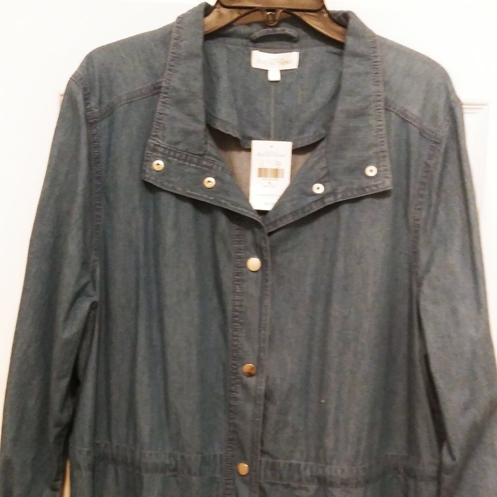 Northern Reflections Snap Denim Jacket XL